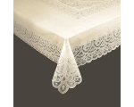 ГОТОВАЯ (В ИНД. УПАК.) СКАТЕРТЬ АЖУРНАЯ IMPERIAL ПРЯМ. 140Х200 СМ., БЕЖ.