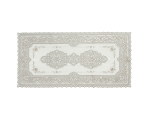 САЛФЕТКА АЖУРНАЯ ARABESQUE ПРЯМ. 40Х84СМ ТЕМН. БЕЖ.